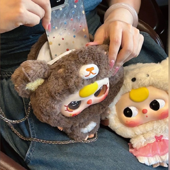 NWT ONE BLIND BOX: BABY THREE BIG HEAD BABY ZIPPER BAG PLUSH SERIES - Picture 11 of 13